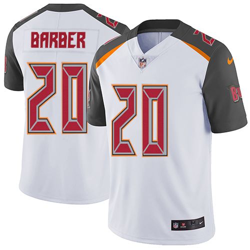 Men Tampa Bay Buccaneers #20 Ronde Barber Nike White Color Rush Limited NFL Jersey
